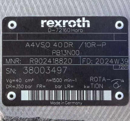 Rexroth A4VSO355 Hydraulic Piston Pump 280 Bar 1800 RPM