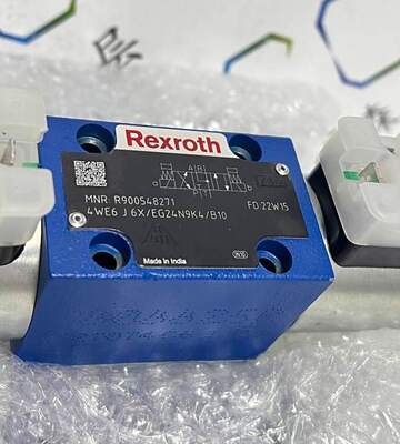 Rexroth 4WE6J6X/EG24N9K4/B10 Electromagnetic Directional Valve with 315 Bar Max Pressure 24V DC Solenoid and 30 L/min Flow Rate