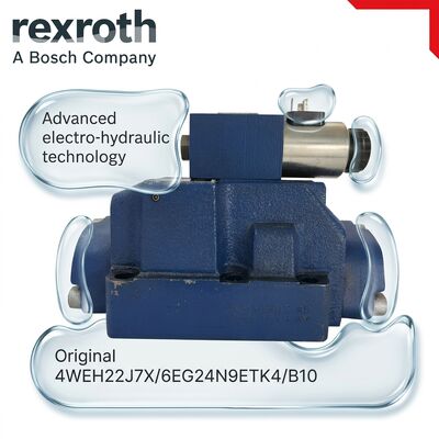R900932049 4WEH22J7X/6EG24N9ETK4/B10 Original Rexroth electro-hydraulic directional valve