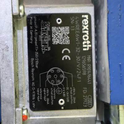 R900927231 4WREE10E50-2X/G24K31/A1V Electromagnetic valve, Rexroth hydraulic proportional valve