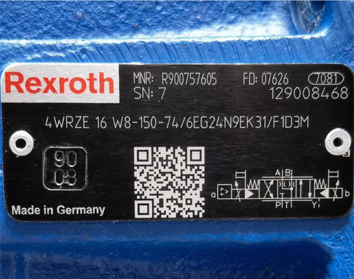 R901014940 4WRZE25W8-325-7X/6EG24N9K31/F1D3M Hydraulic valve German Rexroth servo proportional valve