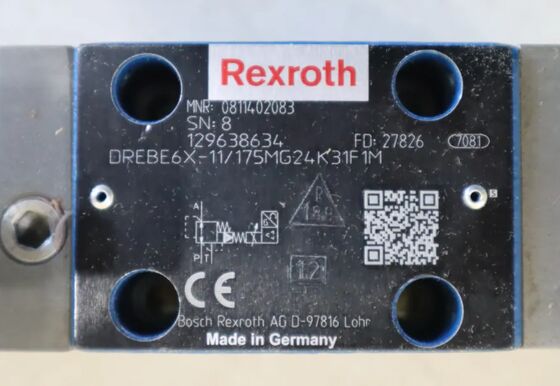 0811402081 DREBE6X-1X/310MG24K31A1M German Rexroth proportional servo relief valve