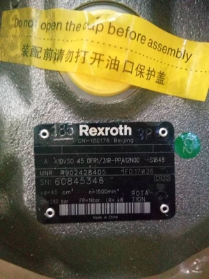 Rexroth A10VSO18 Hydraulic Axial Piston Pump 2800 RPM Stainless Steel