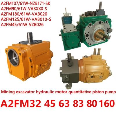 German Rexroth High Pressure Piston Pump 280 bar for Mining Excavator with 28cc - 140cc Displacement and 80°C Maximum Operating Temperature