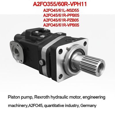 Rexroth Piston Pump with 28cc to 355cc Displacement 12 Months Warranty and Splined or Keyed Shaft for Engineering Machinery