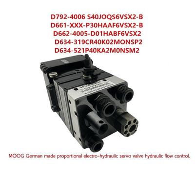 German Made Moog Servo Valve with 280 Bar Pressure and Electric Hydraulic Power for Proportional Flow Control