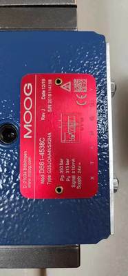 Moog Servo Valve Electro-hydraulic Servo Valve with -20 to 80°C Operating Temperature 50 Hz Rated Frequency and 24V 220V Voltage