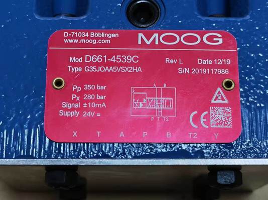 Moog Servo Valve with Flange or Foot Mounting for Industrial Machinery Customized Processing Support