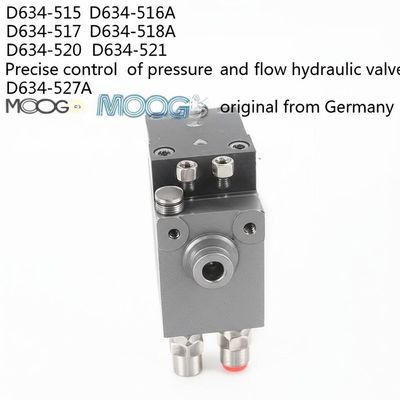 Moog Servo Valve with 3/4 inch outlet port size 0.1 kW power and Single Cylinder for precise electro-hydraulic control