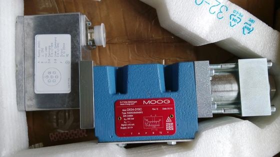 Moog Servo Valve with 3 Speed Settings 280 bar Pressure Rating and 24V 220V Voltage for Electro-Hydraulic Control