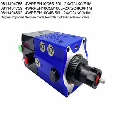 0811404758 4WRPEH10C5B 50L–2X/G24K0/F1M
0811404759 4WRPEH10C5B100L–2X/G24K0/F1M
0811404802 4WRPEH10C4B 50L–2X/G24K0/A1M Original imported German made Rexroth hydraulic solenoid valve