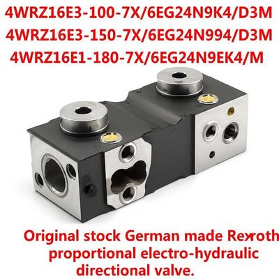 4WRZ16E3-100-7X/6EG24N9K4/D3M
4WRZ16E3-150-7X/6EG24N9K4/D3M
4WRZ16E1-180-7X/6EG24N9EK4/M Original stock German made Rexroth proportional electro-hydraulic directional valve