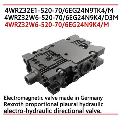 4WRZ32E1-520-70/6EG24N9TK4/M
4WRZ32W6-520-70/6EG24N9K4/D3M
4WRZ32W6-520-70/6EG24N9K4/M Electromagnetic valve made in Germany, Rexroth proportional hydraulic electro-hydraulic directional valve