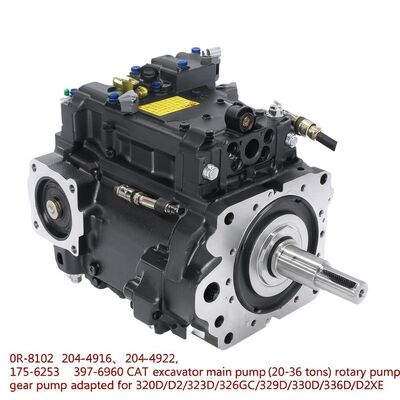 0R-8102, 204-4916、204-4922, 175-6253、397-6960 CAT excavator main pump (20-36 tons) rotary pump gear pump adapted for 320D/D2/323D2/326GC/329D/330D/336D/D2XE