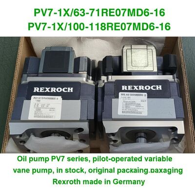 PV7-1X/63-71RE07MD6-16	
PV7-1X/100-118RE07MC3-16 Oil pump PV7 series, pilot-operated variable vane pump, in stock, original packaging, Rexroth, made in Germany