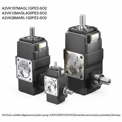 A2VK107MAGL1G1PE2-SO2
A2VK12MAGL4G0PE2-SO2
A2VK28MARL1G0PE2-SO2 Rexroth A2VK series variable displacement piston pump: A2VK107/A2VK12/A2VK28 models (with SO2 anti-corrosion protection) Germany