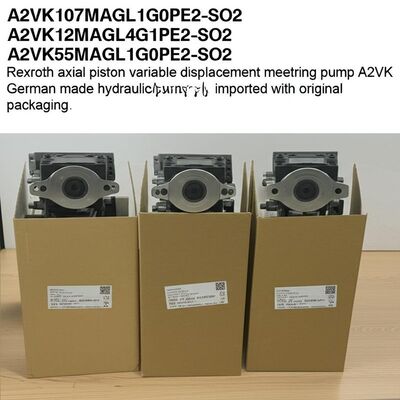 A2VK107MAGL1G0PE2-SO2
A2VK12MARL4G1PE2-SO2
A2VK55MAGL1G0PE2-SO2 Rexroth axial piston variable displacement metering pump A2VK German made hydraulic pump imported with original packaging