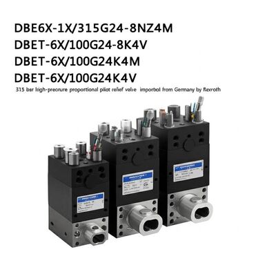 DBE6X-1X/315G24-8NZ4M
DBET-6X/100G24-8K4V
DBET-6X/100G24K4M
DBET-6X/100G24K4V 315 bar high-pressure proportional pilot relief valve imported from Germany by Rexroth