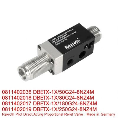 0811402036 DBETX-1X/50G24-8NZ4M
0811402018 DBETX-1X/80G24-8NZ4M
0811402017 DBETX-1X/180G24-8NZ4M
0811402019 DBETX-1X/250G24-8NZ4M Rexroth Pilot Direct Acting Proportional Relief Valve Made in Germany