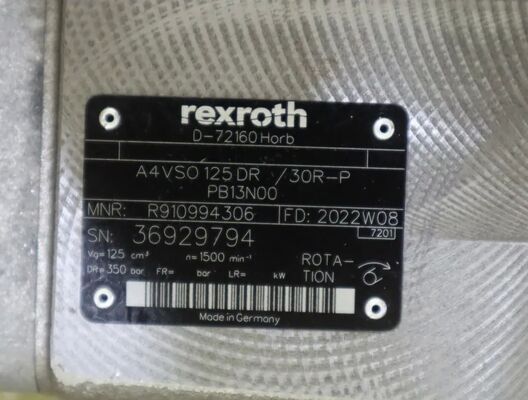 A4VSO125LR2G/30L-PPB25N00 Rexroth piston pump – Made in Germany
